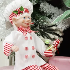 Candy Cane Chef Elf Ornament Best Sale