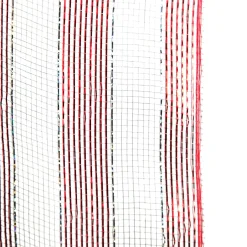 Candy Cane Stripe Metallic Thread Decomesh Roll Outlet