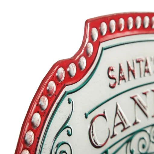 Candy Canes and Hot Cocoa Retro Metal Christmas Sign Online