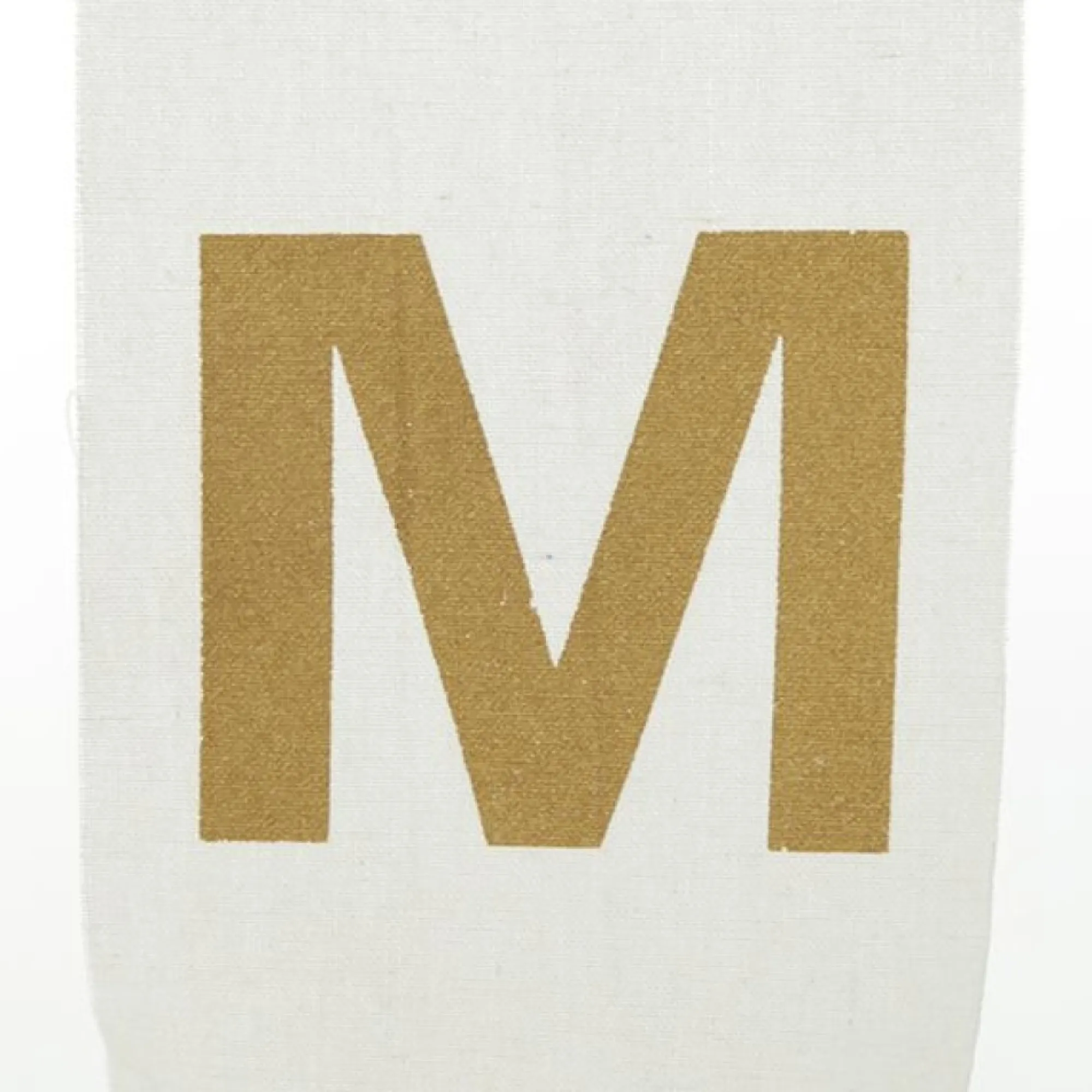 Canvas Gold Merry Christmas Printed Bunting Flash Sale