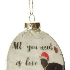 Cat Lovers Christmas Glass Disc Best