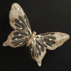 Champagne and Gold Butterfly Clip Outlet