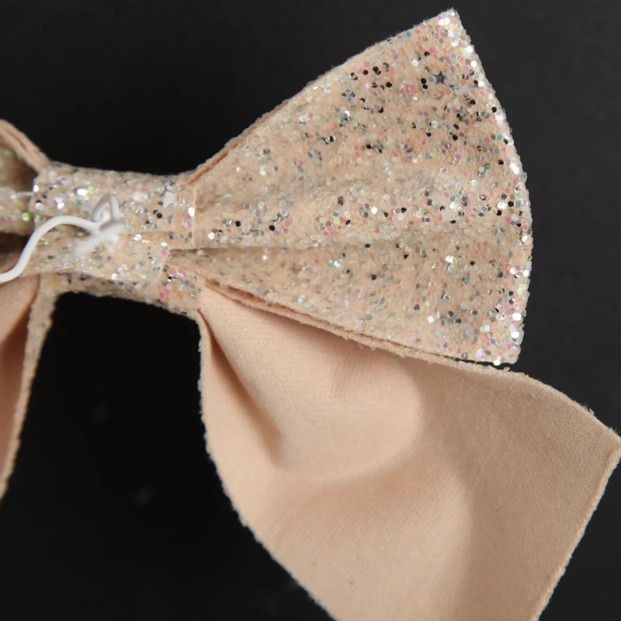 Champagne Glitter Bow - Set of 2 Outlet