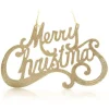 Champagne Glitter Merry Christmas Plaque Cheap