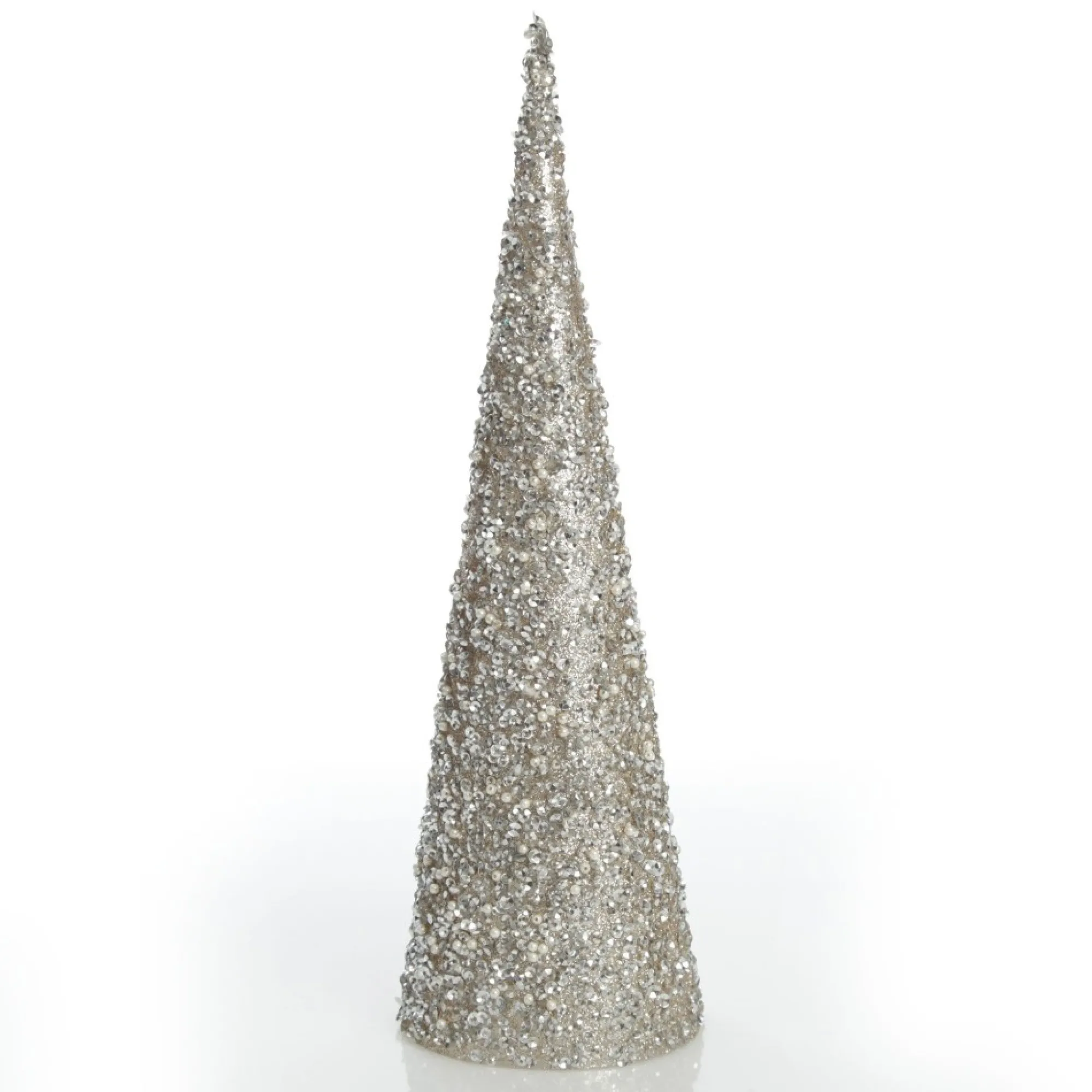Champagne Glitter Sequin Cone Christmas Tree Shop
