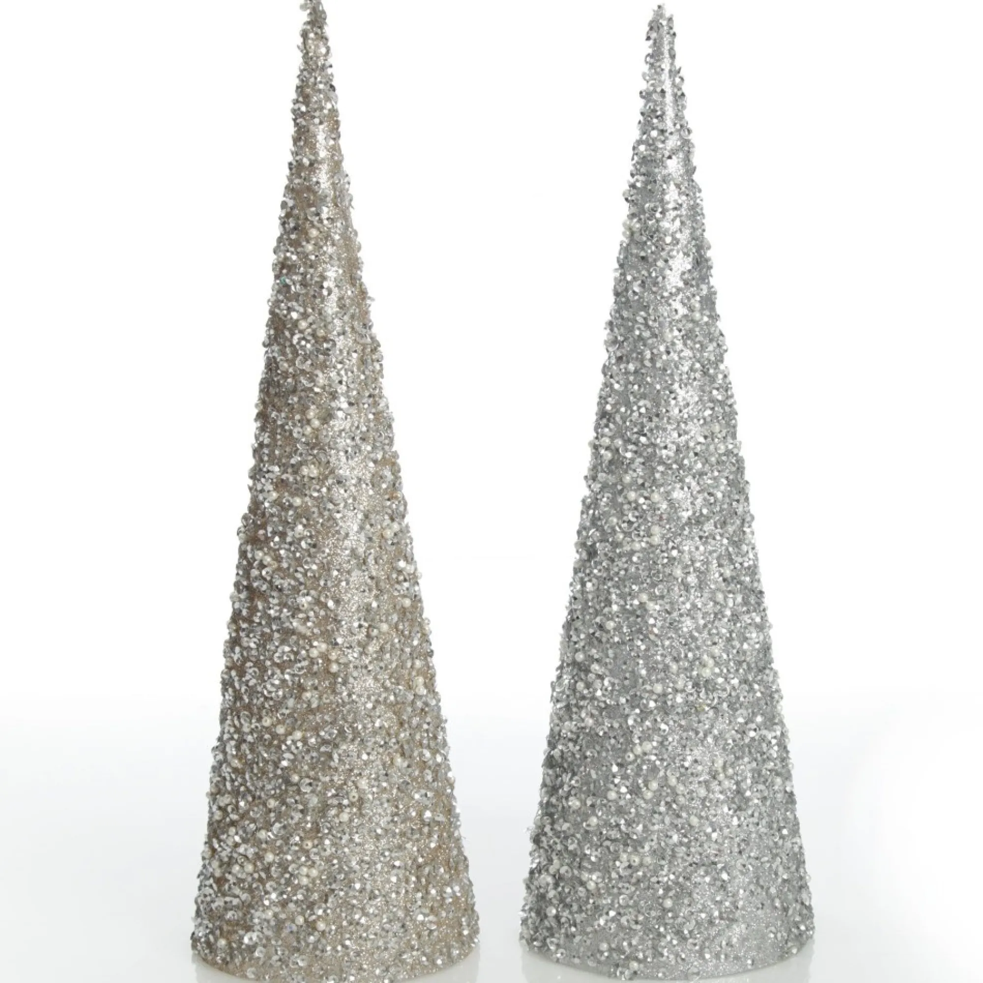 Champagne Glitter Sequin Cone Christmas Tree Shop