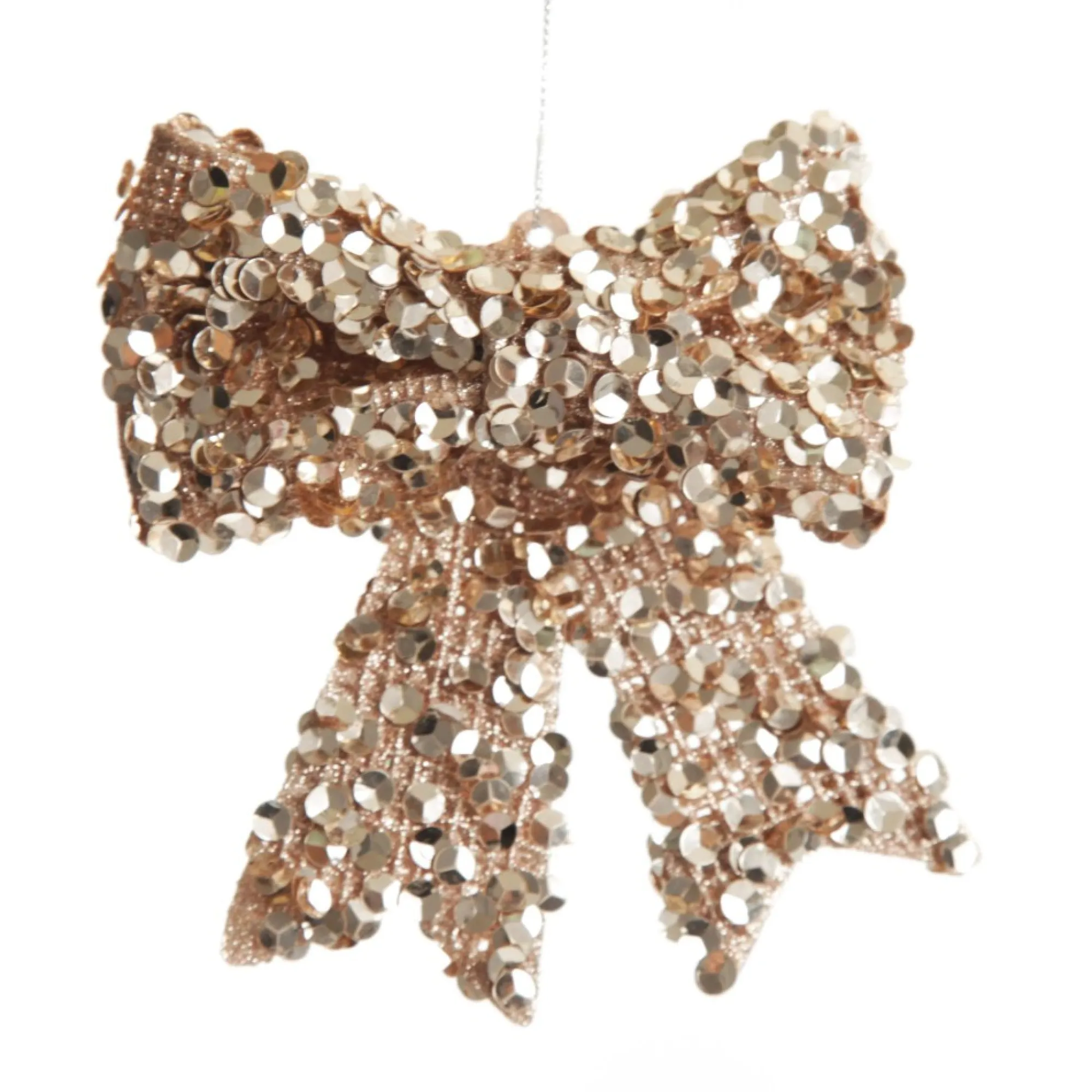 Champagne Glitter Sequin Bow Online