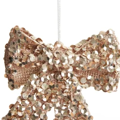 Champagne Glitter Sequin Bow Online