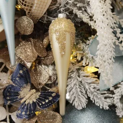 Champagne Icicle Hanging Long Drop Decoration Discount