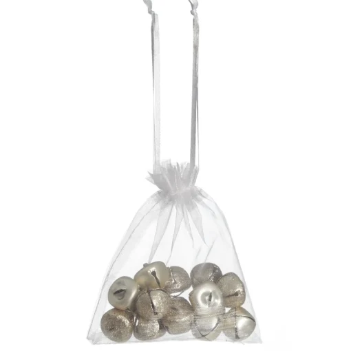 Champagne Mini Jingle Bell Decorations - Bag of 15 Online