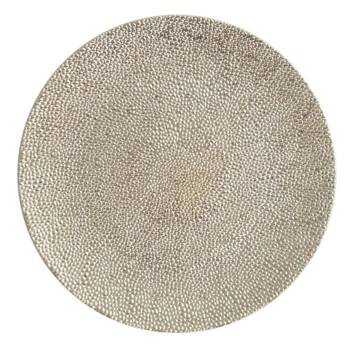 Champagne Pebble Round Christmas Charger Plate Hot