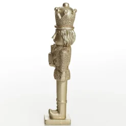 Champagne Polyresin Nutcracker with Presents Clearance