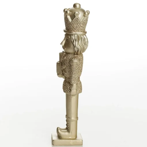 Champagne Polyresin Nutcracker with Presents Clearance