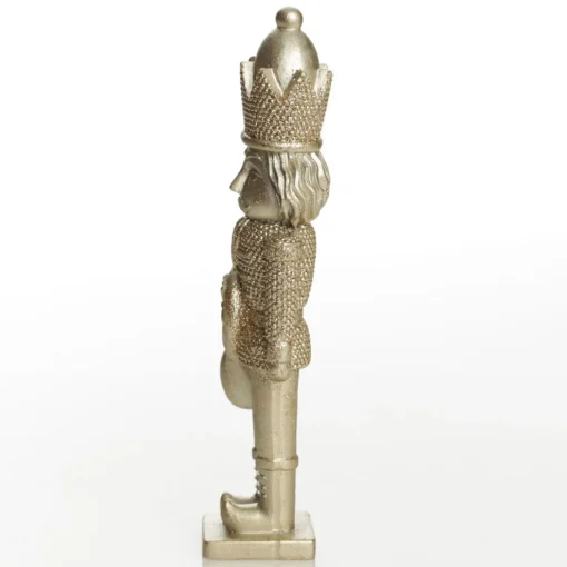 Champagne Polyresin Nutcracker with French Horn Outlet