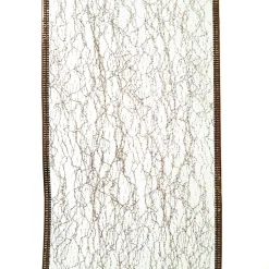 Champagne Spider Mesh Wired Christmas Ribbon Garland Shop