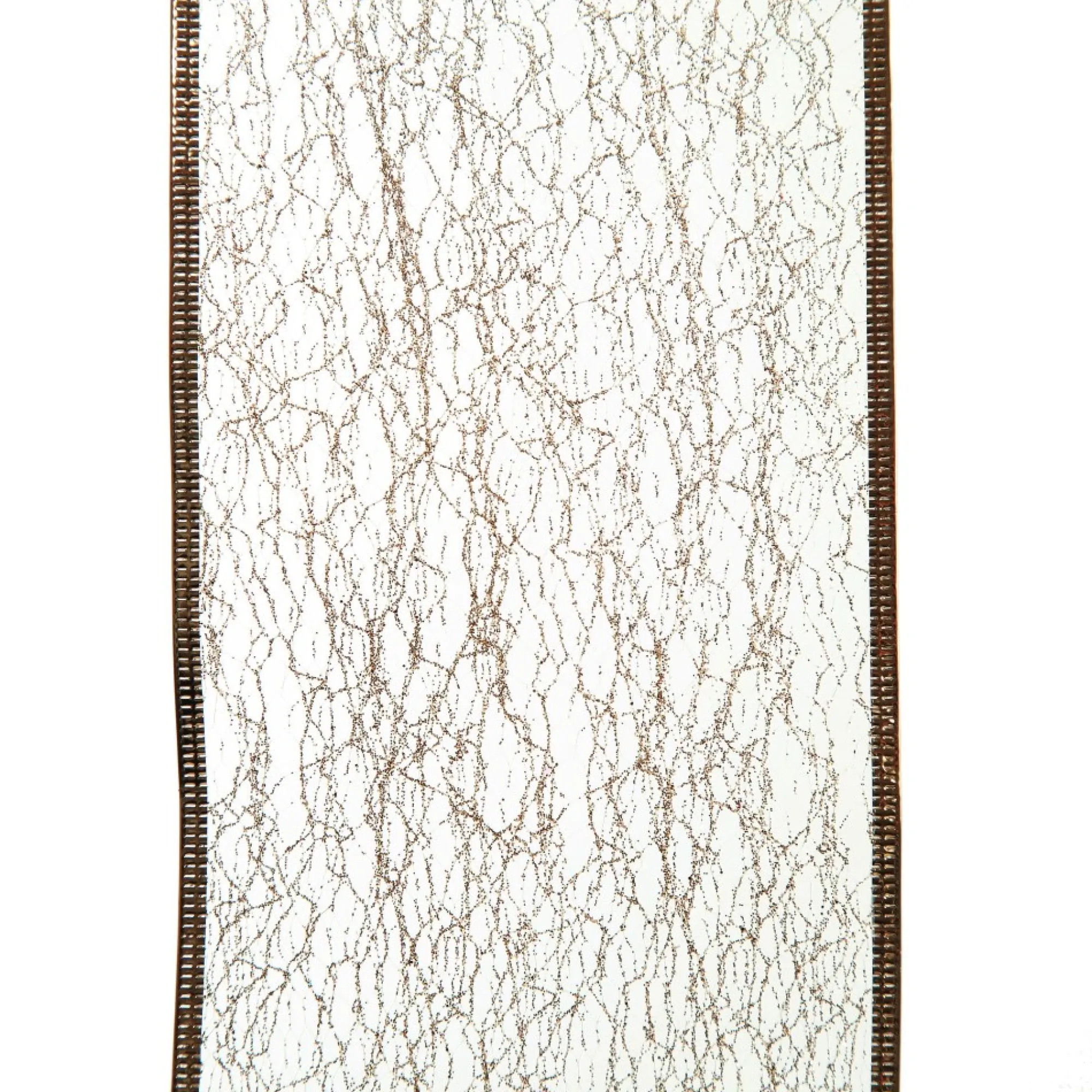 Champagne Spider Mesh Wired Christmas Ribbon Garland Shop