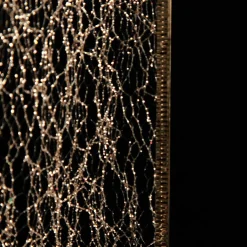 Champagne Spider Mesh Wired Christmas Ribbon Garland Shop