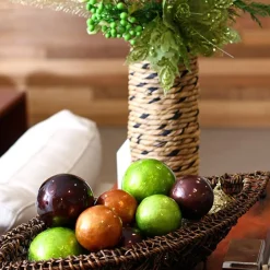 Chocolate Capiz Decor Ball New