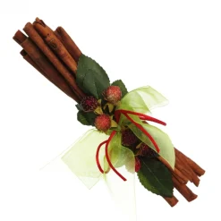 Christmas Cinnamon Stick Bunch with Red Berry and Frosted Fir Cheap