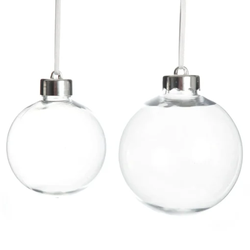10cm Clear Acrylic Craft Bauble Sale