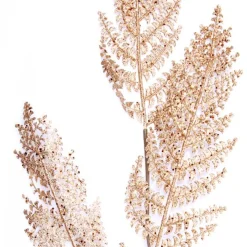 Copper Glitter Fern Spray New