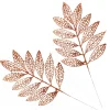 Copper Glitter Mesh Leaf Pick - Set of 2 Store