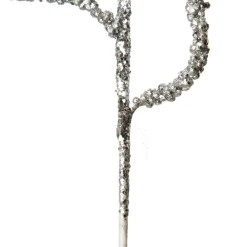 Curly Silver Beaded Glitter Pick Shop