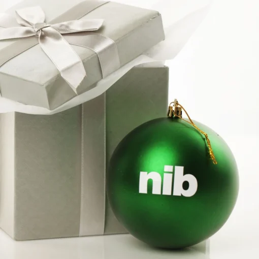 Customised Large Shatterproof Logo Decal Bauble - 10cm Shop
