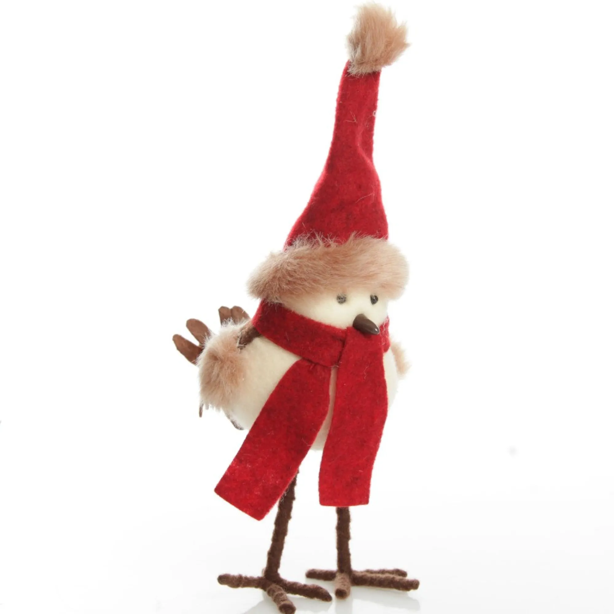 Cute Christmas Bird with Red Hat and Scarf Flash Sale