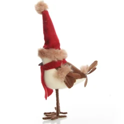 Cute Christmas Bird with Red Hat and Scarf Flash Sale