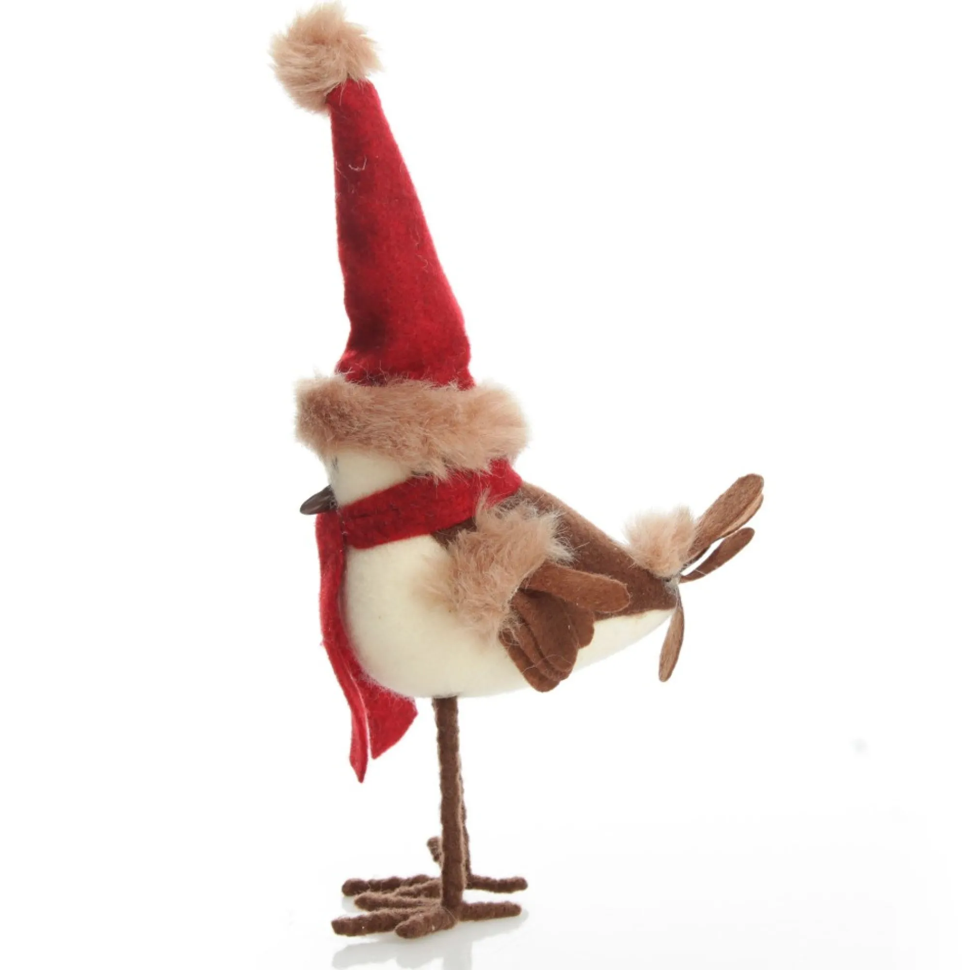 Cute Christmas Bird with Red Hat and Scarf Flash Sale