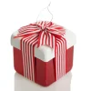 Cute Red and White Hanging Gift Box Christmas Decoration Cheap