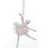 Dancing Ballerina Tree Decoration with Pink Tulle TuTu Fashion
