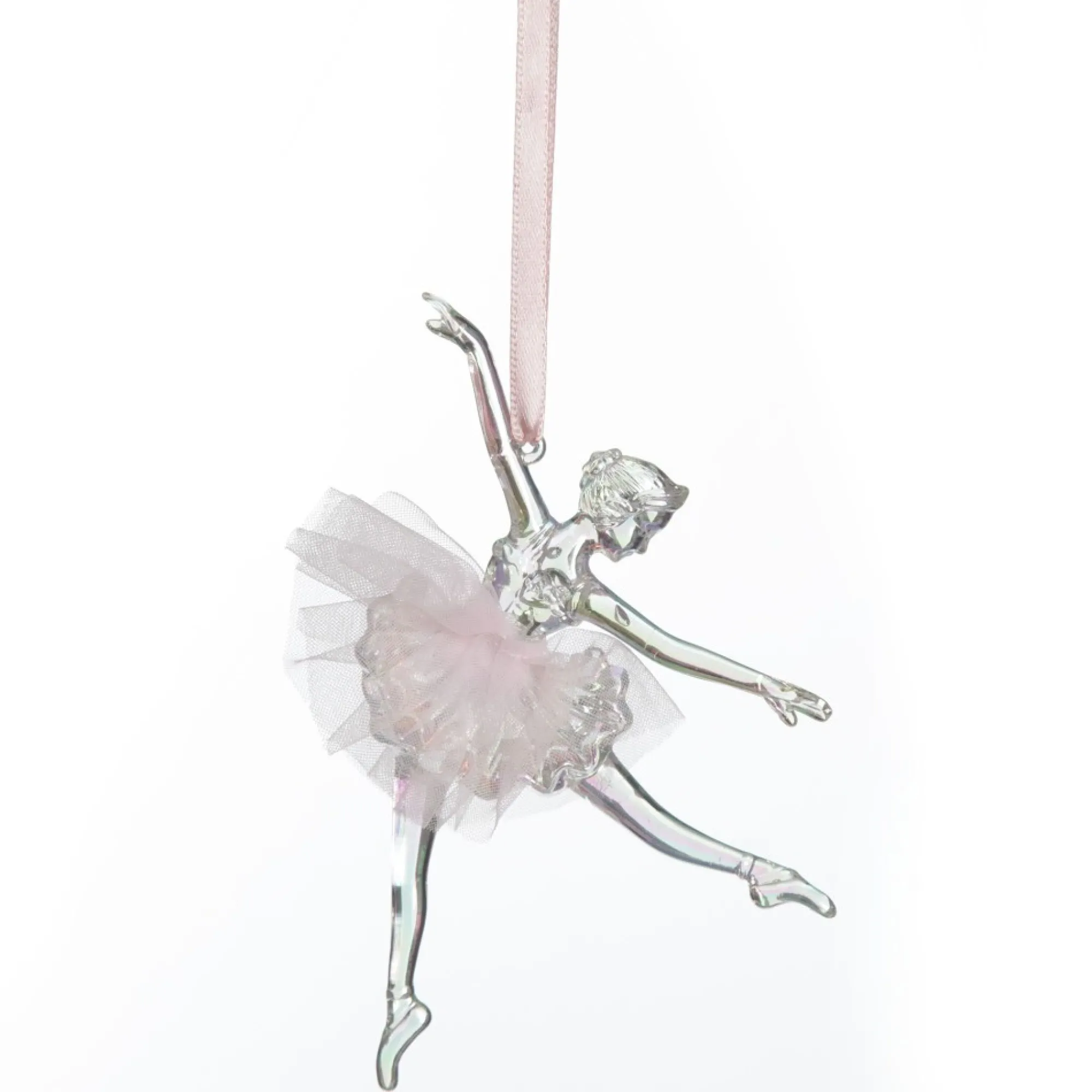 Dancing Ballerina Tree Decoration with Pink Tulle TuTu Fashion