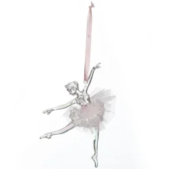 Dancing Ballerina Tree Decoration with Pink Tulle TuTu Fashion