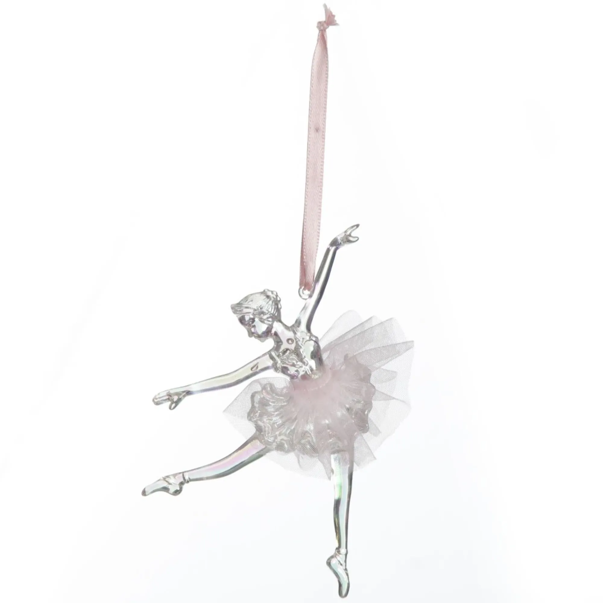 Dancing Ballerina Tree Decoration with Pink Tulle TuTu Fashion