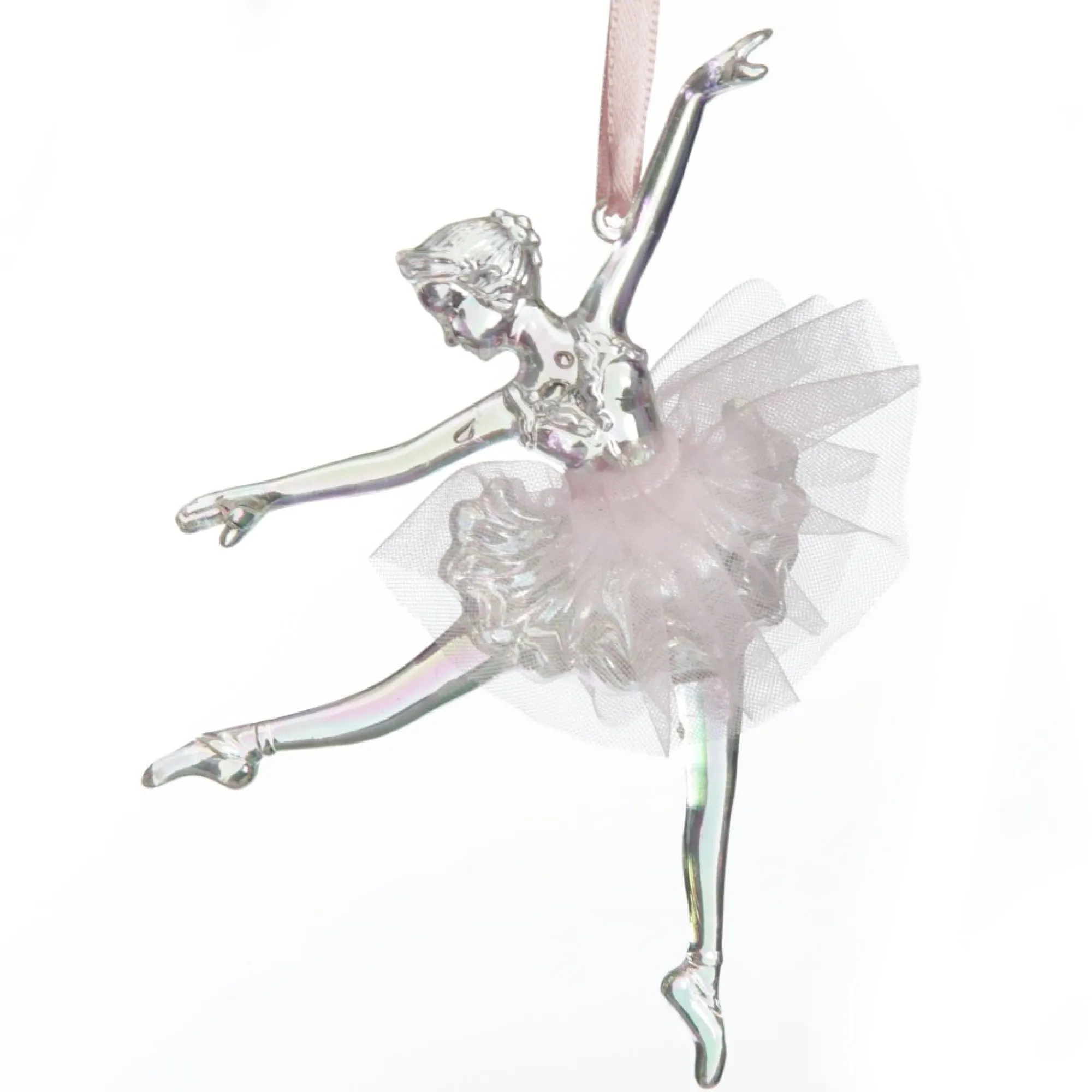 Dancing Ballerina Tree Decoration with Pink Tulle TuTu Fashion