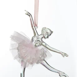 Dancing Ballerina Tree Decoration with Pink Tulle TuTu Fashion