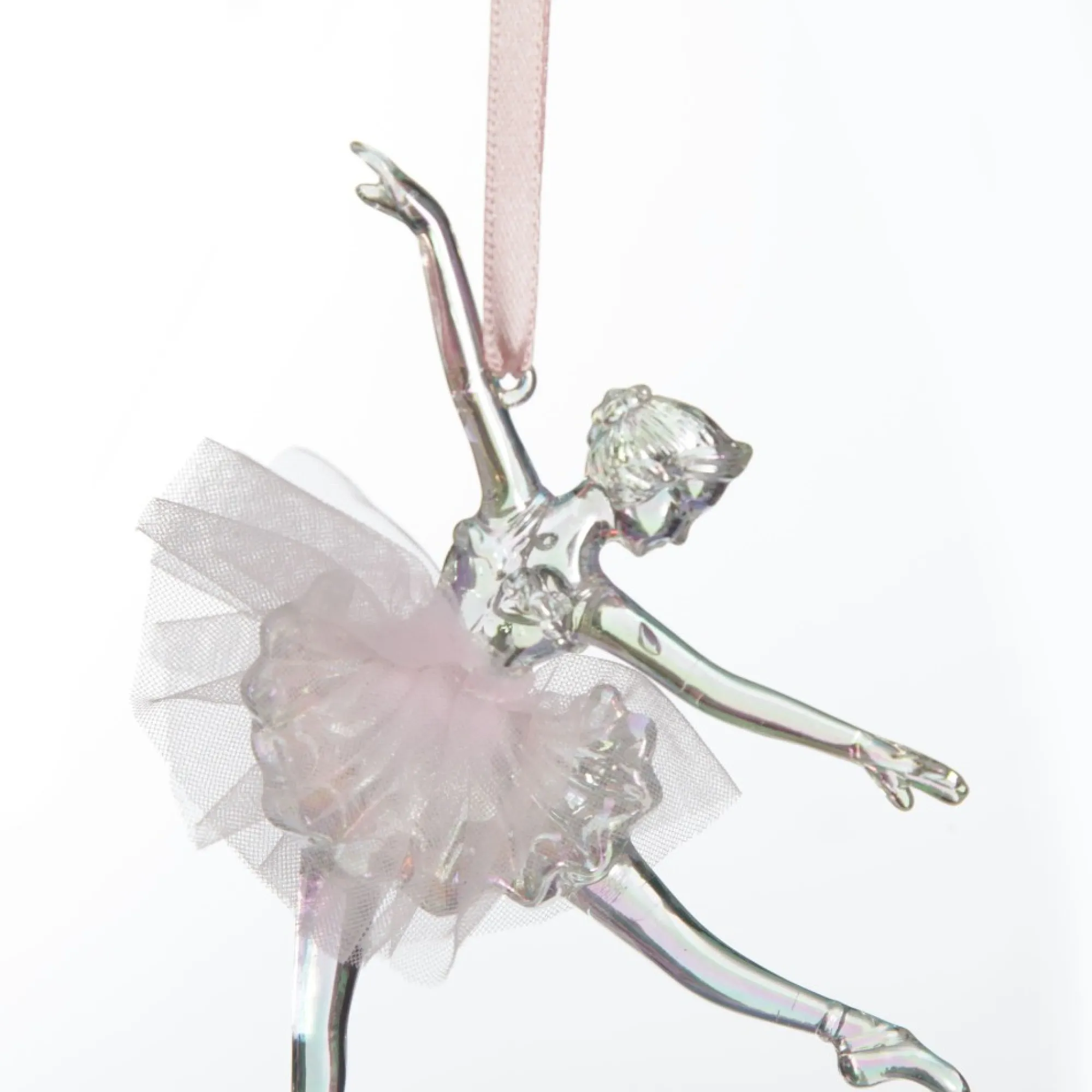 Dancing Ballerina Tree Decoration with Pink Tulle TuTu Fashion