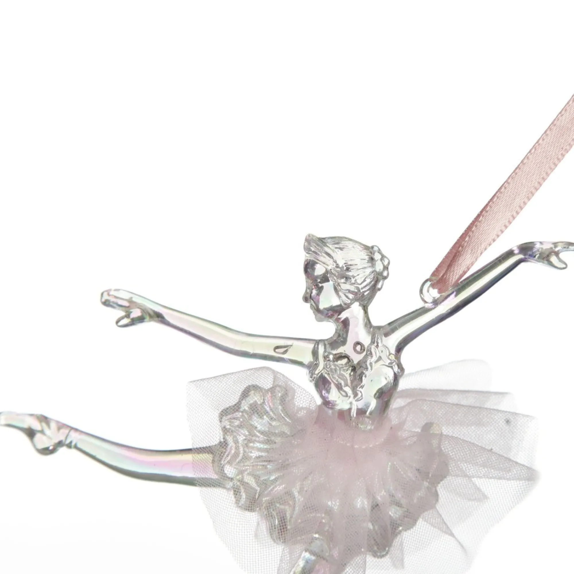 Dancing Ballerina Tree Decoration with Pink Tulle TuTu Fashion
