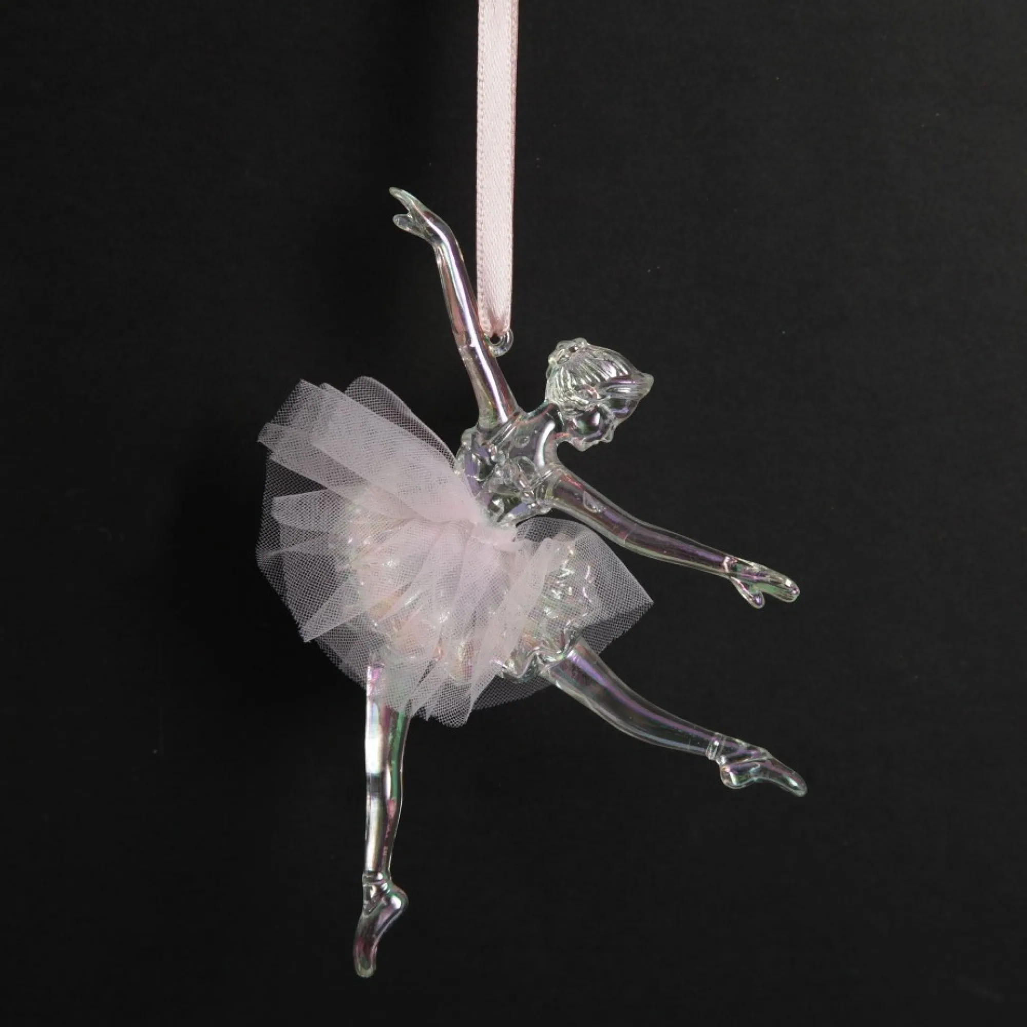 Dancing Ballerina Tree Decoration with Pink Tulle TuTu Fashion