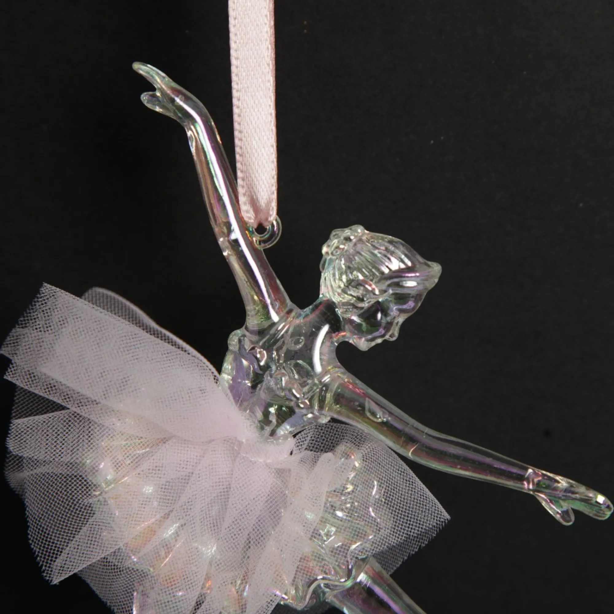 Dancing Ballerina Tree Decoration with Pink Tulle TuTu Fashion