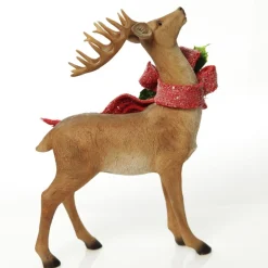 Deer Ornament with Red Bow - Left Discount