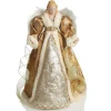 Deluxe Gold Angel Christmas Tree Topper Ornament Cheap