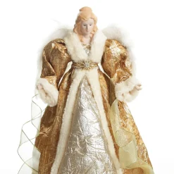 Deluxe Gold Angel Christmas Tree Topper Ornament Cheap