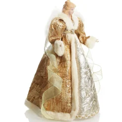 Deluxe Gold Angel Christmas Tree Topper Ornament Cheap