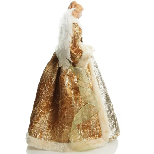 Deluxe Gold Angel Christmas Tree Topper Ornament Cheap
