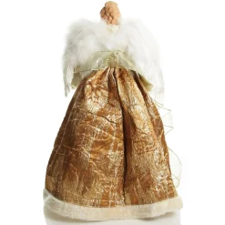 Deluxe Gold Angel Christmas Tree Topper Ornament Cheap