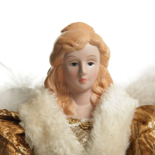 Deluxe Gold Angel Christmas Tree Topper Ornament Cheap