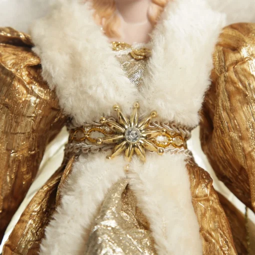Deluxe Gold Angel Christmas Tree Topper Ornament Cheap